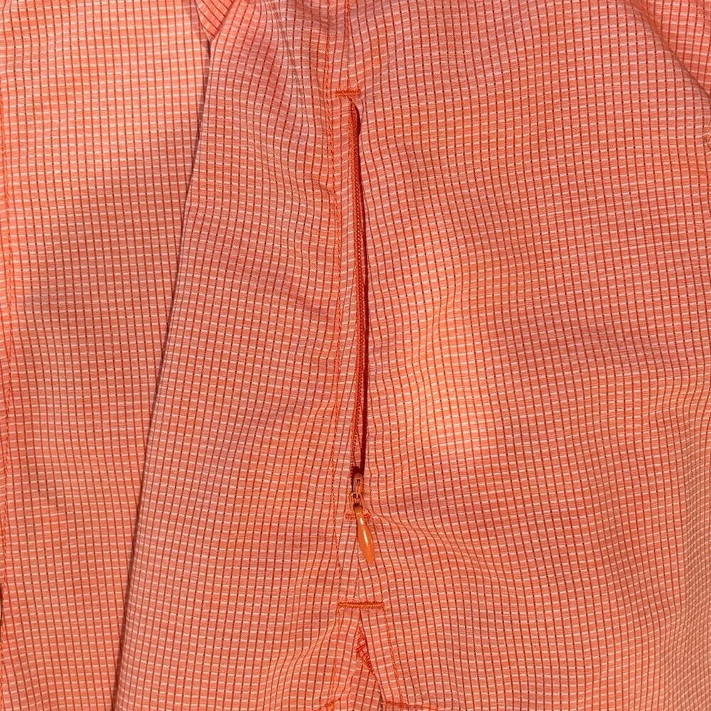 Robbin Jean Sleeveless Outdoor Fishing Shirt Coral Gingham Utility Top Women L - Picture 9 of 9